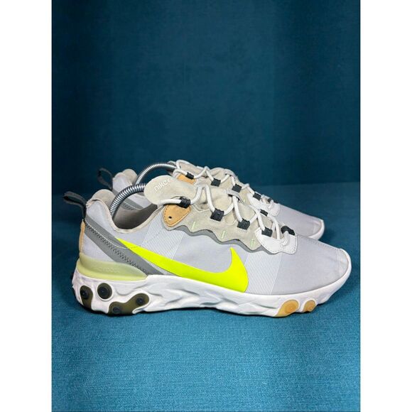 Nike React Element 55 Running Shoes Gray Volt BQ6166-009 Men’s Size 9.5 main image 7